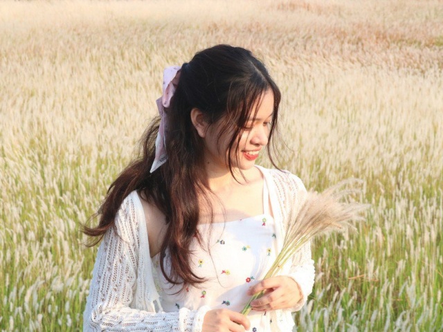 Đến ngoại ô TP.HCM chiêm ngưỡng cánh đồng cỏ tranh đẹp như mơ