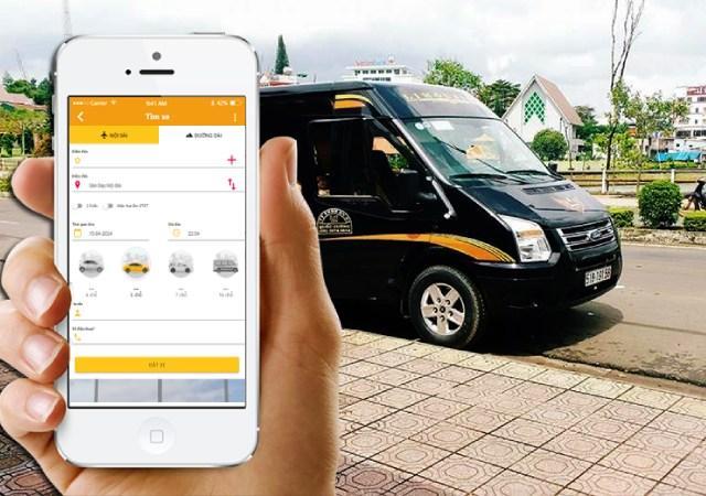 Đặt xe dễ dàng trên website
