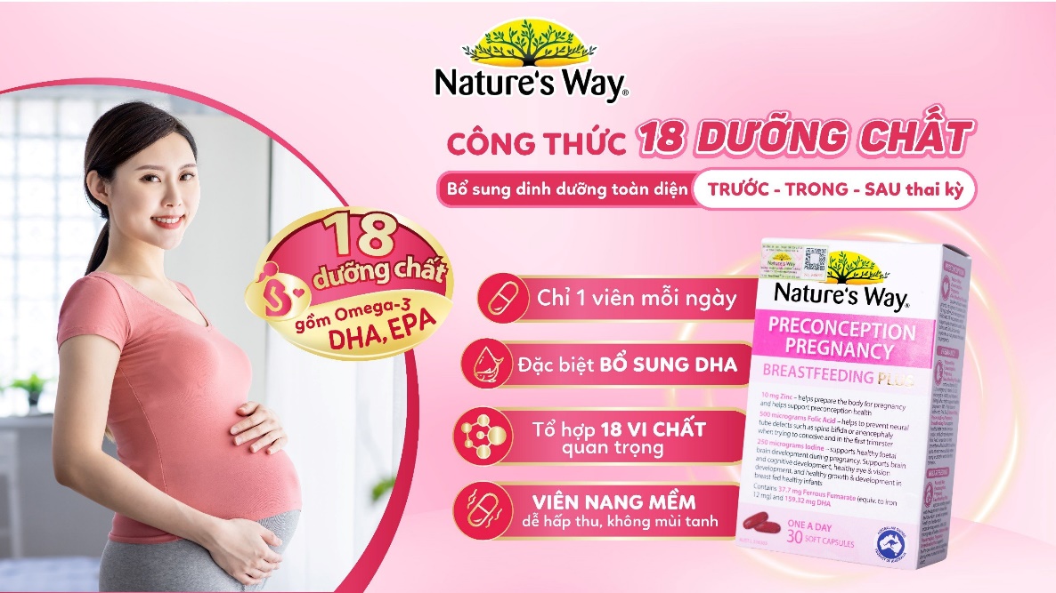 Vitamin tổng hợp cho bà bầu của Nature’s Way và những ưu điểm vượt trội