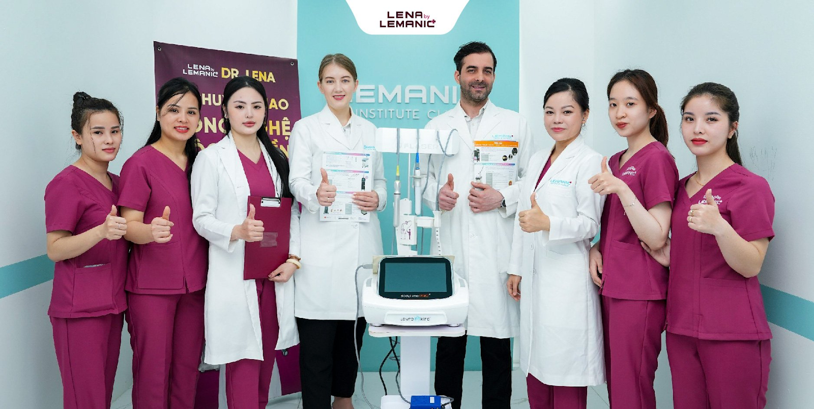 Thẩm mỹ Lemanic kết hợp với các chuyên gia đến từ châu Âu mang lại trải nghiệm tuyệt vời cho chị em phụ nữ