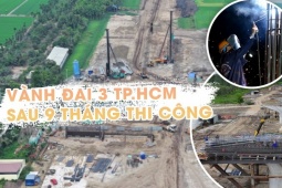 Lộ diện hình hài Vành đai 3 TP.HCM sau 9 tháng thi công