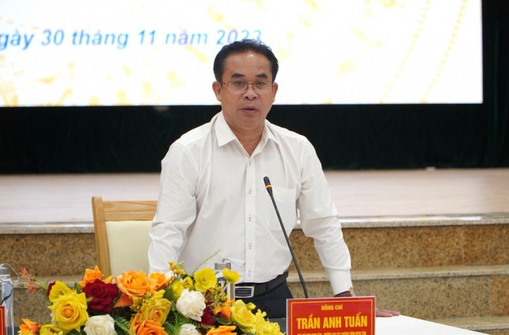 Phó Chủ tịch UBND tỉnh Quảng Nam Trần Anh Tuấn được phân công điều hành hoạt động Trường Cao đẳng Y tế Quảng Nam. Ảnh: TN