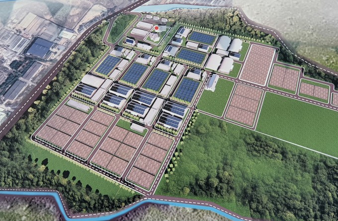 Mô hình nhà máy nước Xuân Mai - Hòa Bình tại xã Mông Hóa, thành phố Hòa Bình. Ảnh: Võ Hải