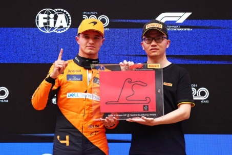 Đua xe F1, Chinese GP: Norris giành pole bất ngờ dưới mưa, 2 “lão tướng” góp mặt top 3