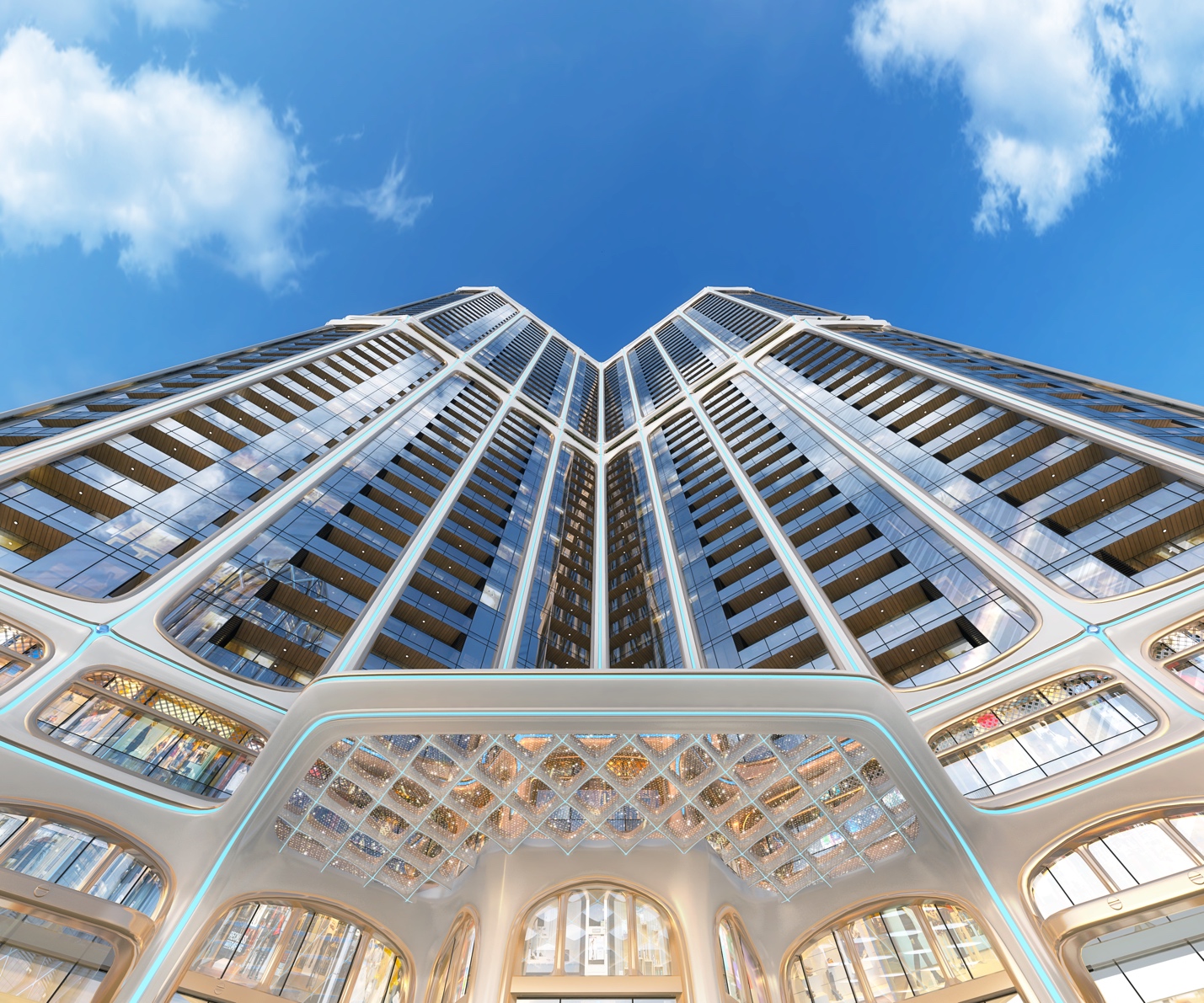 Golden Crown Hai Phong hứa hẹn thu hút mọi ánh nhìn ngưỡng vọng với chiều cao nổi bật lên tới 160m, xứng danh ngôi vương tháp căn hộ cao nhất đất Cảng.