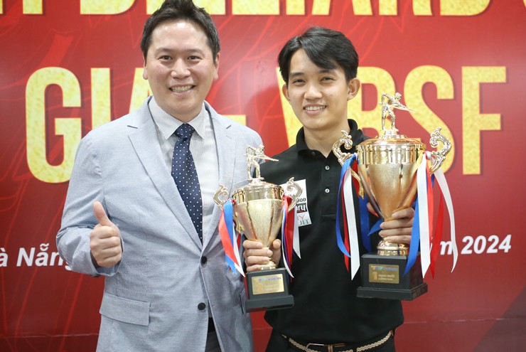 Chiêm Hồng Thái lập cú đúp giải thưởng tại cúp quốc gia sau khi thắng Bao Phương Vinh ở trận chung kết