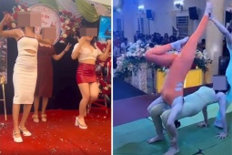 Bạn trẻ - Cuộc sống - Chị em bạn dì lên tập yoga, nhảy aerobic trong đám cưới HOT nhất tuần