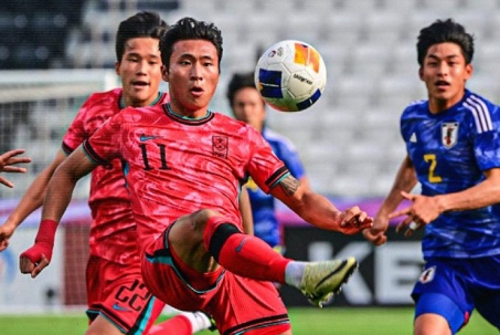 Video bóng đá U23 Nhật Bản - U23 Hàn Quốc: Người hùng bất ngờ, định đoạt ngôi đầu (U23 châu Á)