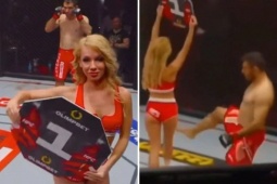 Thể thao - Chấn động MMA: Võ sĩ bị cấm suốt đời vì đá vào vùng nhạy cảm ring-girl