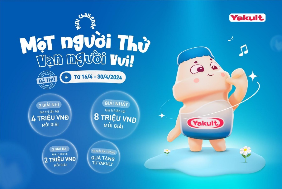 Thử thách với những phần thưởng hấp dẫn (Nguồn: Fanpage Yakult Việt Nam)