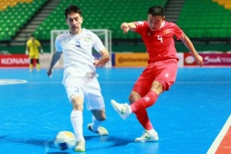 Bóng đá - Video bóng đá Việt Nam - Uzbekistan: Cay đắng cột dọc, đòn đau cuối trận (Futsal châu Á)