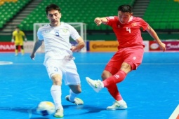 Video bóng đá Việt Nam - Uzbekistan: Cay đắng cột dọc, đòn đau cuối trận (Futsal châu Á)