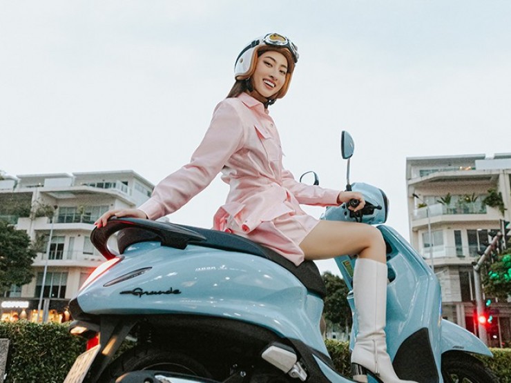 Hoa hậu Lương Thuỳ Linh lựa chọn động cơ xanh cho chuyến du lịch hè