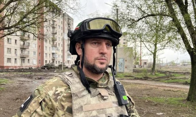 Tướng Alaudinov trong bức ảnh đăng ngày 24/4. Ảnh: RIA Novosti