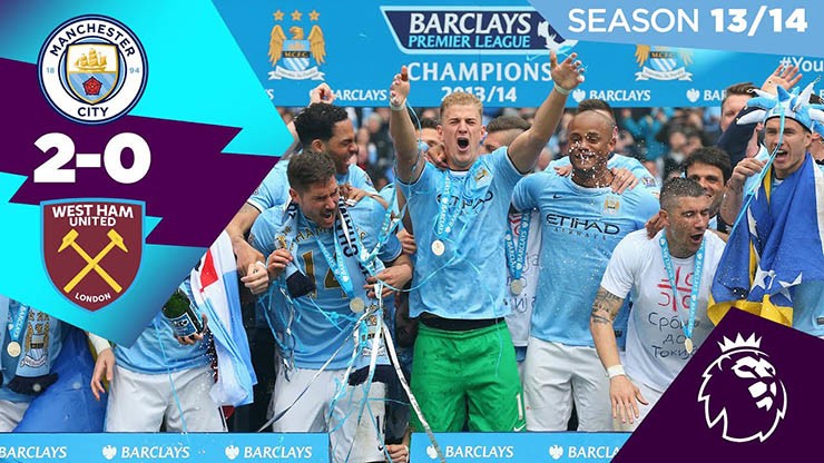 Man City đăng quang Ngoại hạng Anh 2013/14