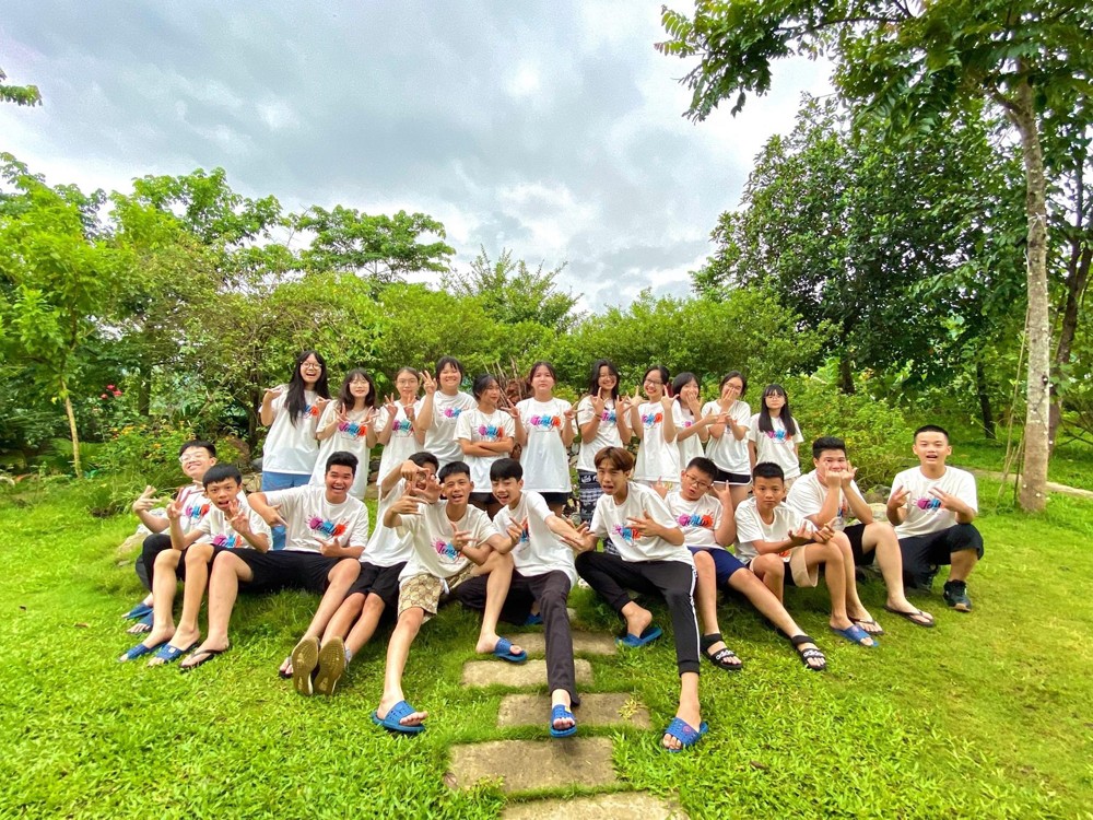 Các học viên thích thú tham gia chương trình TeenUp do WeGrow tổ chức.&nbsp;&nbsp;