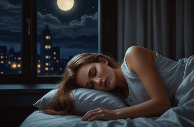 Giấc ngủ tốt được duy trì đều đặn hàng ngày giúp giảm nguy cơ đột quỵ - Ảnh minh họa AI