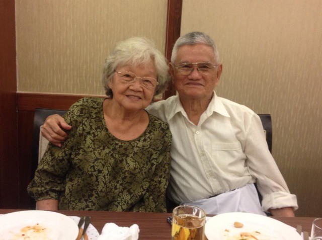 Vợ chồng bà Hà Thị Kiên và ông Nguyễn Văn Minh. (Ảnh do gia đình cung cấp)