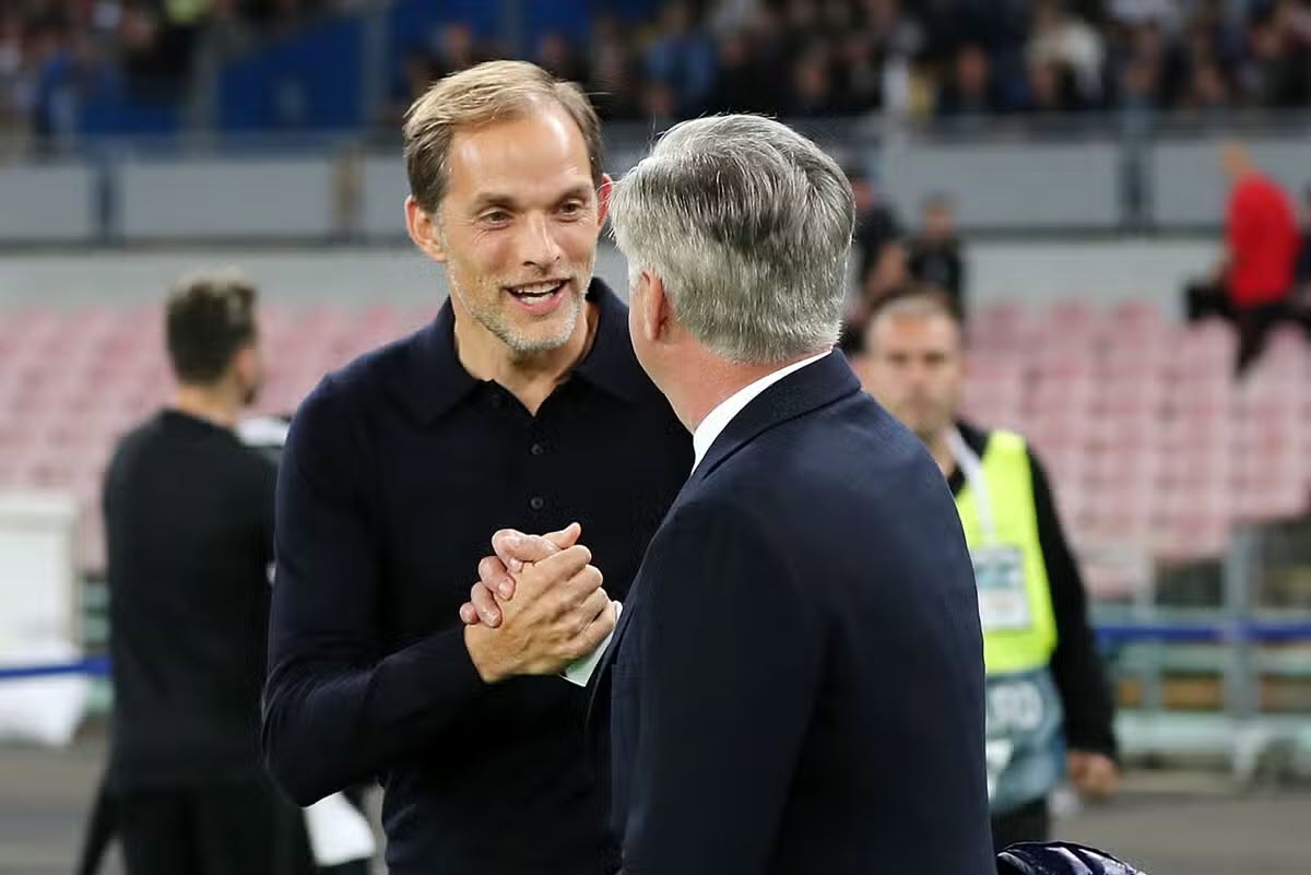 Tuchel tái ngộ Ancelotti, cuộc đấu giữa hai HLV lọc lõi đấu trường cúp