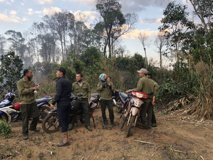 Lực lượng&nbsp;Công ty TNHH MTV Đắk N’tao tăng cường tuần tra bảo vệ rừng.