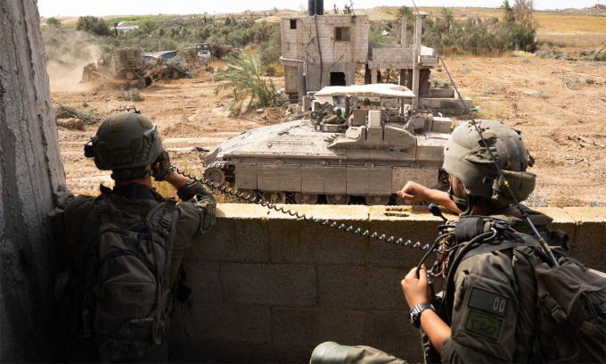 Binh sĩ Israel tham gia chiến sự ở Dải Gaza. Ảnh: IDF