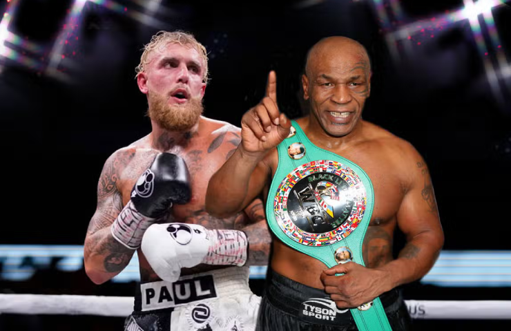 Tyson (phải) đồng ý đấu Jake (trái) theo luật Boxing chuyên nghiệp