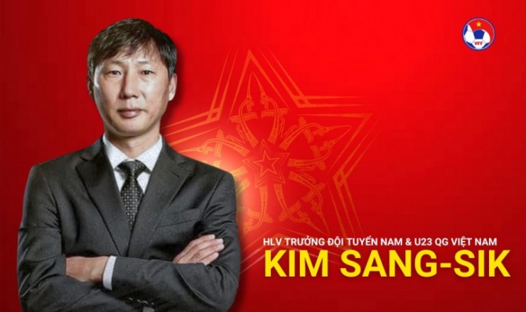 VFF chính thức bổ nhiệm ông Kim Sang-sik làm huấn luyện viên trưởng đội tuyển quốc gia Việt Nam.Ảnh: VFF.