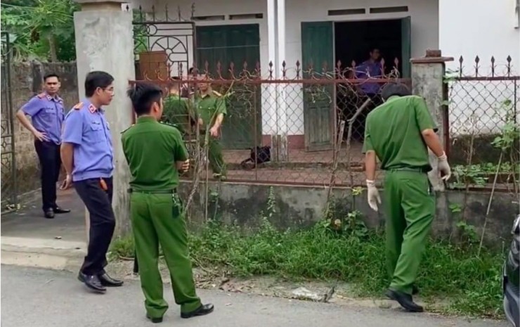 Ngôi nhà xảy ra vụ việc chồng sát hại vợ ở Phú Thọ. Ảnh CTV