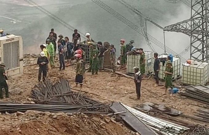 Hiện trường vụ việc. Ảnh: Hùng Lê