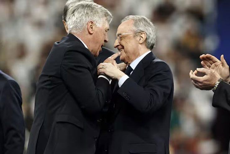 Với danh hiệu La Liga 2023/24, HLV Ancelotti đã mang về cho chủ tịch Perez danh hiệu thứ 34 trong nhiệm kỳ lãnh đạo Real Madrid của ông