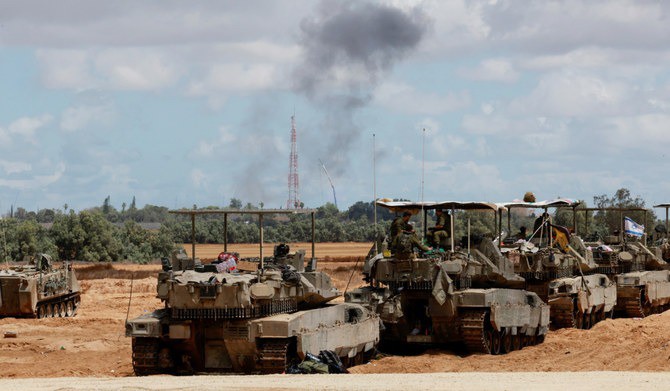 Xe tăng của Israel tham gia chiến dịch quân sự ở Dải Gaza. Ảnh: GettyImages