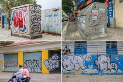 Tin tức trong ngày - Nhiều tuyến phố ở Đà Nẵng bị bôi bẩn