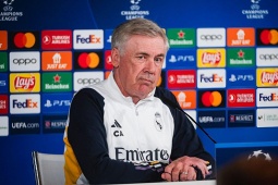 Bóng đá - Họp báo Real tái đấu Bayern Cúp C1: HLV Ancelotti tự tin, bật mí cách đối phó &quot;Hùm xám&quot;