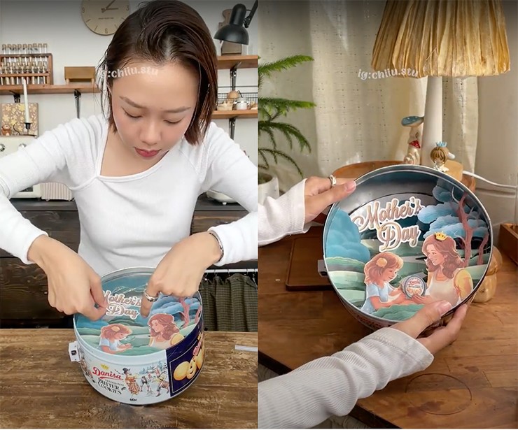 Một số gợi ý sáng tạo quà tặng đặc biệt dành cho mẹ từ hộp bánh quy bơ Danisa.