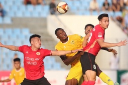 Video bóng đá Quảng Nam - Công an Hà Nội: Thẻ đỏ tai hại, sụp đổ cuối trận (V-League)