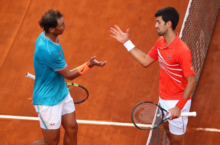 Nadal và Djokovic giành 16 trong 19 danh hiệu gần nhất của Rome Open