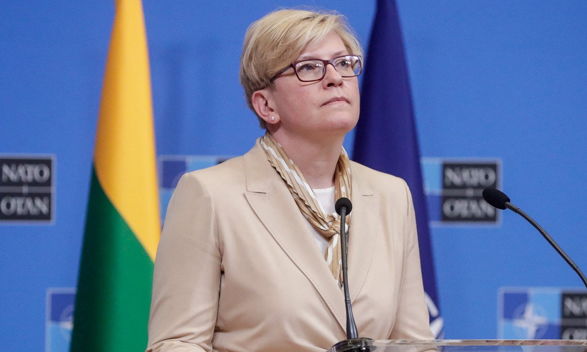 Bà Ingrida Simonyte – Thủ tướng Lithuania&nbsp;(ảnh: Reuters)
