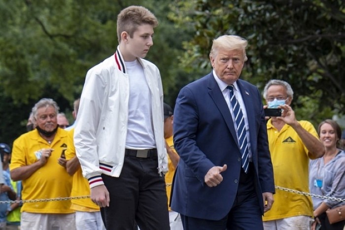 Con trai út của Barron Trump của cựu Tổng thống Mỹ Donald Trump bước vào chính trường. Ảnh: Politico