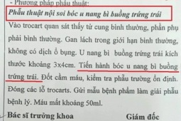 Làm rõ vụ bệnh nhân bị u buồng trứng phải, bác sĩ mổ bên trái