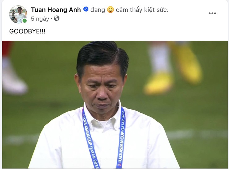 Dòng trạng thái đầy ẩn ý của HLV Hoàng Anh Tuấn sau khi VFF ký hợp đồng với HLV Kim Sang Sik.