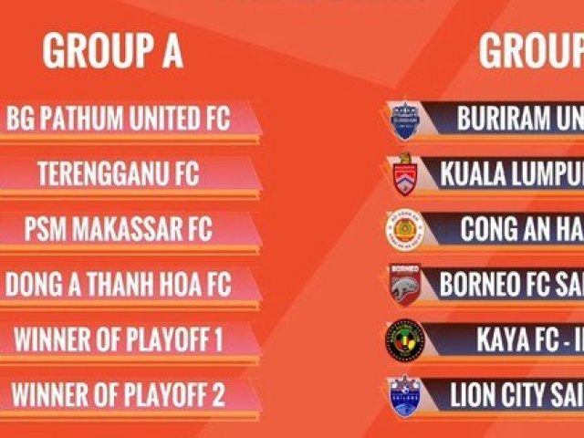Kết quả bốc thăm Cúp các CLB Đông Nam Á 2024/25: Hai đại diện V League chạm trán các CLB của Thái Lan