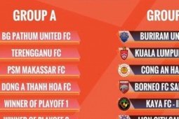 Kết quả bốc thăm Cúp các CLB Đông Nam Á 2024/25: Hai đại diện V League chạm trán các CLB của Thái Lan