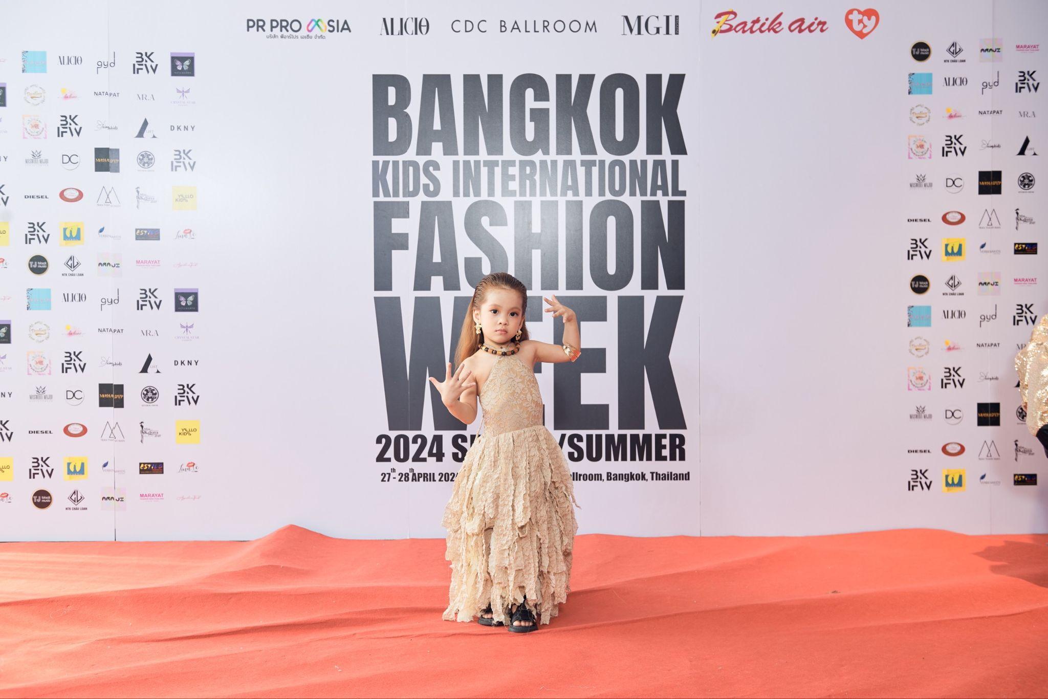 Nàng mẫu nhí tham dự Bangkok Kids International Fashion Week 2024