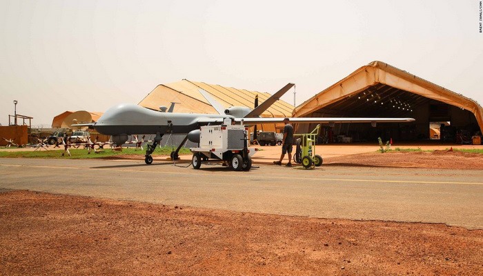Căn cứ không quân số 201 ở miền trung Niger là nơi Mỹ đặt các máy bay không người lái (UAV).