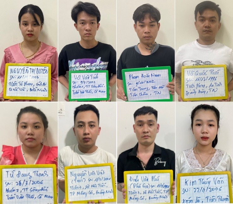 Nhóm Phú, Việt cùng đồng bọn bị bắt giữ.