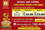 Giá Vàng Rồng Thăng Long- Bảo Tín Minh Châu ngày 12.05.2024