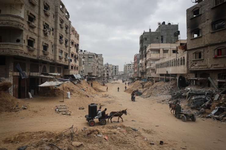 Gaza bị tàn phá vì chiến tranh. Ảnh Getty Images.&nbsp;