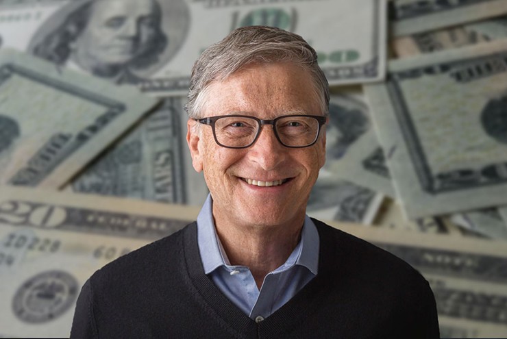 Bill Gates có tổng tài sản khaongr 153 tỷ USD.