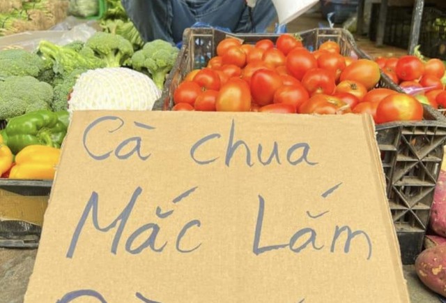 Khuyến cáo của sạp rau Minh Râu (ảnh chụp màn hình)