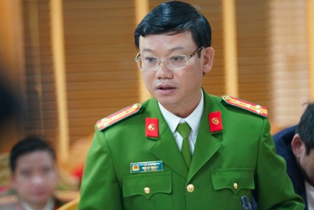 Đại tá Vũ Như Hà khi còn làm Phó Cục trưởng Cục C03